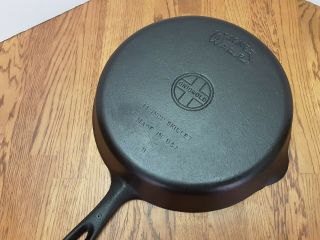Vintage Cast Iron Griswold Wagner Ware No 9 Grill Pan Skillet 11 " Dual Mfg Mark