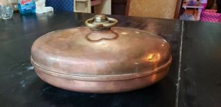 Antique Copper Foot Warmer With German Makers Mark.  Circa Late 1800 