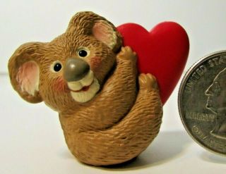Hallmark Merry Miniature Valentine 1995 Koala Bear W Heart