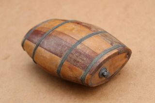 Old Antique Vintage Wooden Wood Barrel Keg Vessel Cask Tub Pail Small Rustic.