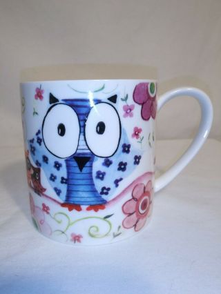 Rose Of England Coffee Mug Tea Cup Fine Bone China England Owls