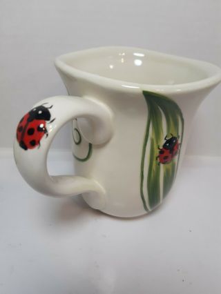 Pier 1 Imports Ladybug Replacement Coffee Tea Mug Cup 4.  5 "