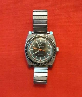 Aquadive Automatic Vintage Dive Watch 17 Jewels