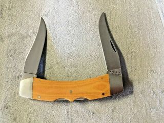 Vintage Usa Case Xx 1981 Texas Longhorn Double Lockback Pocket Knife