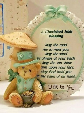 Cherished Teddies " A Cherished Irish Blessing " 1994 Priscilla Hillman Vintage