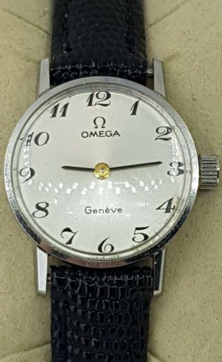 Omega Geneve Swiss Made Stainless Steel Ladies Watch Cal 625 Ref 511.  021