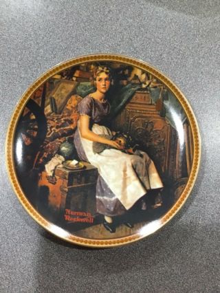 Knowles Norman Rockwell “dreaming In The Attic” Collector Plate