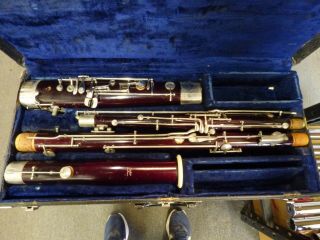 Vintage Lesher Wood Bassoon W\case Not