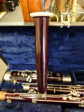 Vintage Lesher Wood Bassoon w\case NOT 3