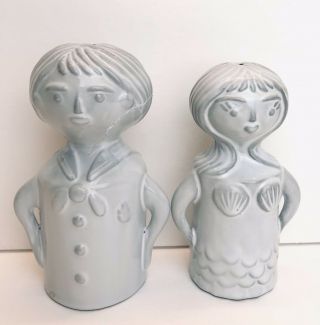 Unique Boy & Girl Handmade Ceramic Salt And Pepper Shakers - By Jonathan Adler