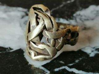 Very Rare Ancient Viking Ring Bronze Twisted Museum Quality Artifact Stunning 2