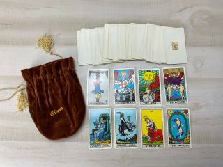 Vtg 1968 The Sun Tarot Cards Albano Waite Complete Deck 78 Cards No Box