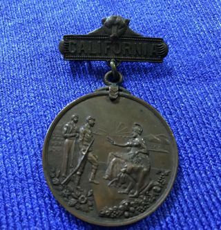 Vintage California Spanish American War Medal