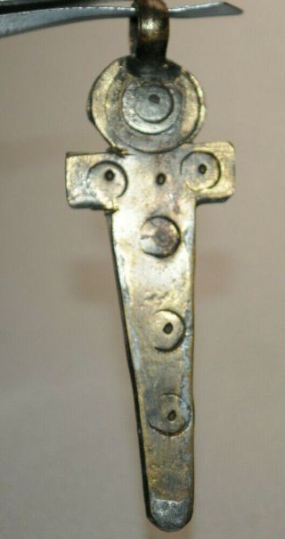 Unique Piece Rare Ancient Viking Norse Silver Color Keiven Rus Sword Pendant