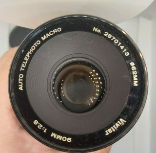 Rare Vintage Vivitar 90mm F2.  8 Auto Telephoto Macro Lens 1:1 Canon Fd Fs Ex,  /nm