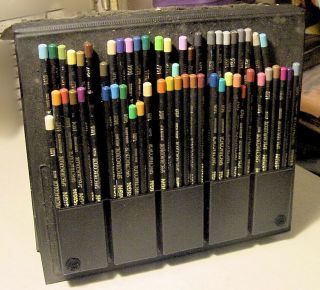 Design Spectracolor 56 Colored Pencils W/case - Faber Castell - Vintage Rare