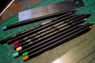Design Spectracolor 56 Colored Pencils w/Case - Faber Castell - Vintage Rare 3