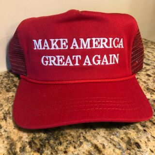 Donald Trump Official Make America Great Again Red Maga Mesh Hat Rare