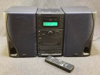 Rare Vintage Jvc Ux - A3 Micro Component System Cd & Cassette Player W/ Remote
