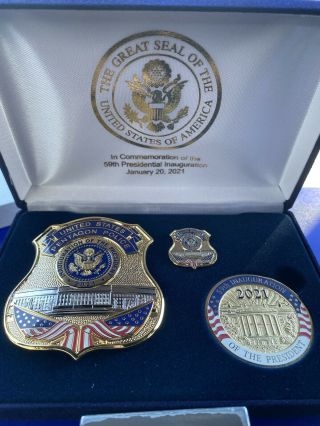 59th Presidential Inauguration Law Enforcement Badge Set. 2