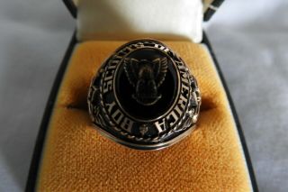 Bsa Eagle Scout Ring,  1973,  Jostens,  Engraved Inside Band W/initials,  Marked 10k