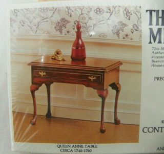Nos X - Acto House Of Miniatures 1740 - 1760 Queen Anne Table Kit 40038 1 " Scale