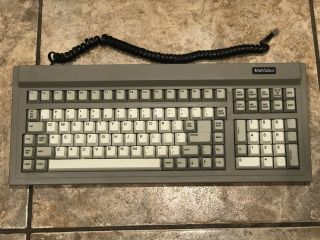 Rare Vintage Televideo Space Invaders Two - Eyed Yellow Linear Terminal Keyboard