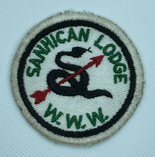 Sanhican Lodge 2 R2 Oa Round Patch Order Of The Arrow Boy Scouts Near