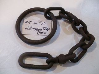 Newhouse Bear Trap Chain No 5 Or 15 Size / Animal Trap Company /