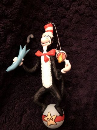 Hallmark Keepsake Christmas Ornament - The Cat In The Hat Dr.  Seuss Books 1999
