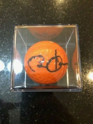 Obama Signed Golf Ball With Case Autograph - President Barack Obama