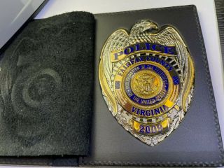 Fairfax County VA Police Badge - 2009 Presidential & Custom Display Wallet 3