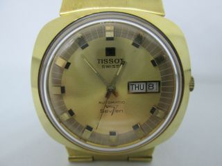 Vintage Tissot Seven Daydate Goldplated Automatic Mens Watch