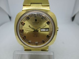 VINTAGE TISSOT SEVEN DAYDATE GOLDPLATED AUTOMATIC MENS WATCH 3