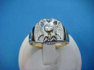 14k Solid Yellow And White Gold Men 