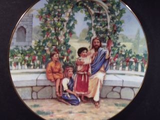 1991 Blessed Are The Children I Am The Vine You Are The Branches Ltd Ed Plate