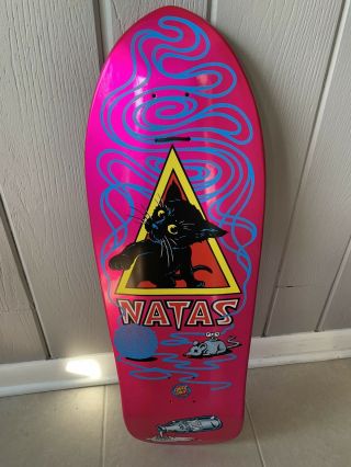 Natas Kitten Spilt Milk Reissue Pink Sma Santa Cruz Powell Skateboard Deck 80s