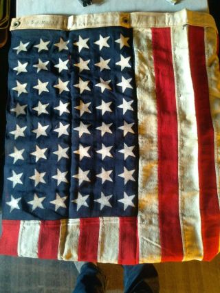 Vintage U.  S.  American Flag 48 Stars