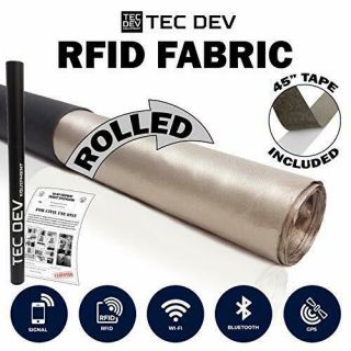 Rf Faraday Fabric,  Emf Shield,  Blocker,  Faraday Cage,  Rfid,  Conductive Shielding