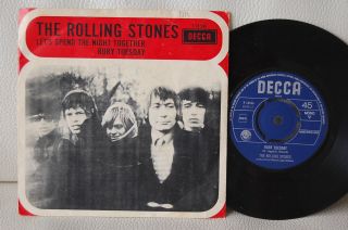The Rolling Stones Let´s Spend The Night Together Holland Decca 7 " 45 Single Ps