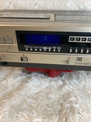 Vintage Sanyo Beta Player Recorder VCR 3900 II Betamax REWIND IS VERY SLOW 3