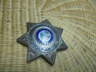 Old Obsolete State Of Oregon Special Patrolman Police Badge
