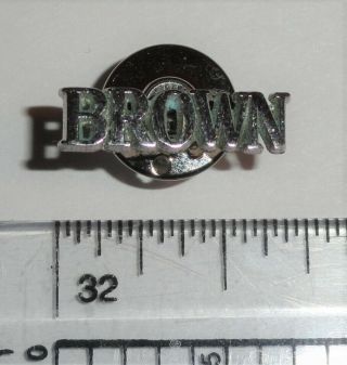 Rare Tiffany & Company Sterling Silver Brown University Pin W Felt Pouch C 1950s