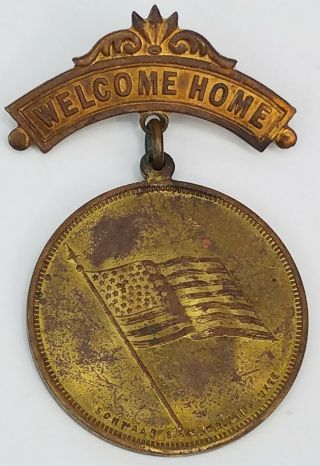 Rare Political Welcome Home William Jennings Bryan Badge Campaign Button Pin 2 "