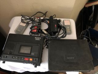 Vintage Sony Tcd - D10 Pro Portable Dat Tape Deck Recorder