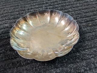 Vintage 1940’s Tiffany & Co.  Sterling Silver Candy Dish 5¼ Inch Dia X 1 Inch Hig