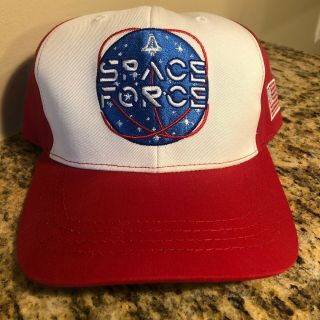President Donald Trump Official Campaign Red Space Force Hat Usa Made Cali Fame
