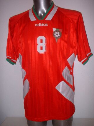 Bulgaria Stoichkov Adidas Adult XL Football Soccer Shirt Jersey Vintage 94 Top 2