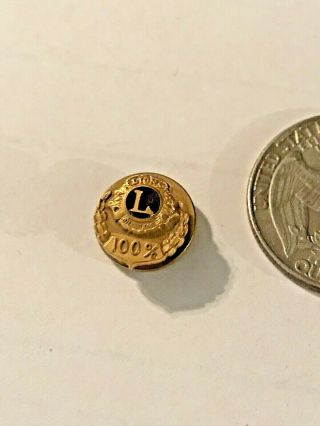 1937/ 1938 Lions Club International 100 Vintage Attendance Pin.  Extremely Rare