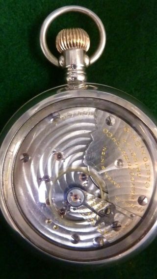 Vintage Hamden Pocket Watch Co.  18 Size,  17 Jewels,  Movement 1029136 Year 1897